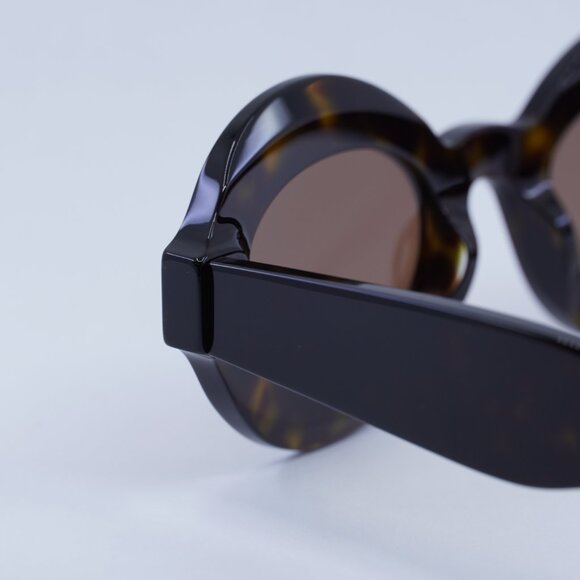 ?️ New Azzedine Alaïa AA0059S 003 Sunglasses - Havana Frame, Brown Lenses